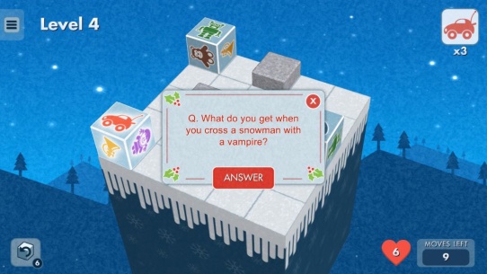 Puzzle Present - 3D Puzzle Game for iPhone & iPad share cracker jokes with your friends on facebook and twitter